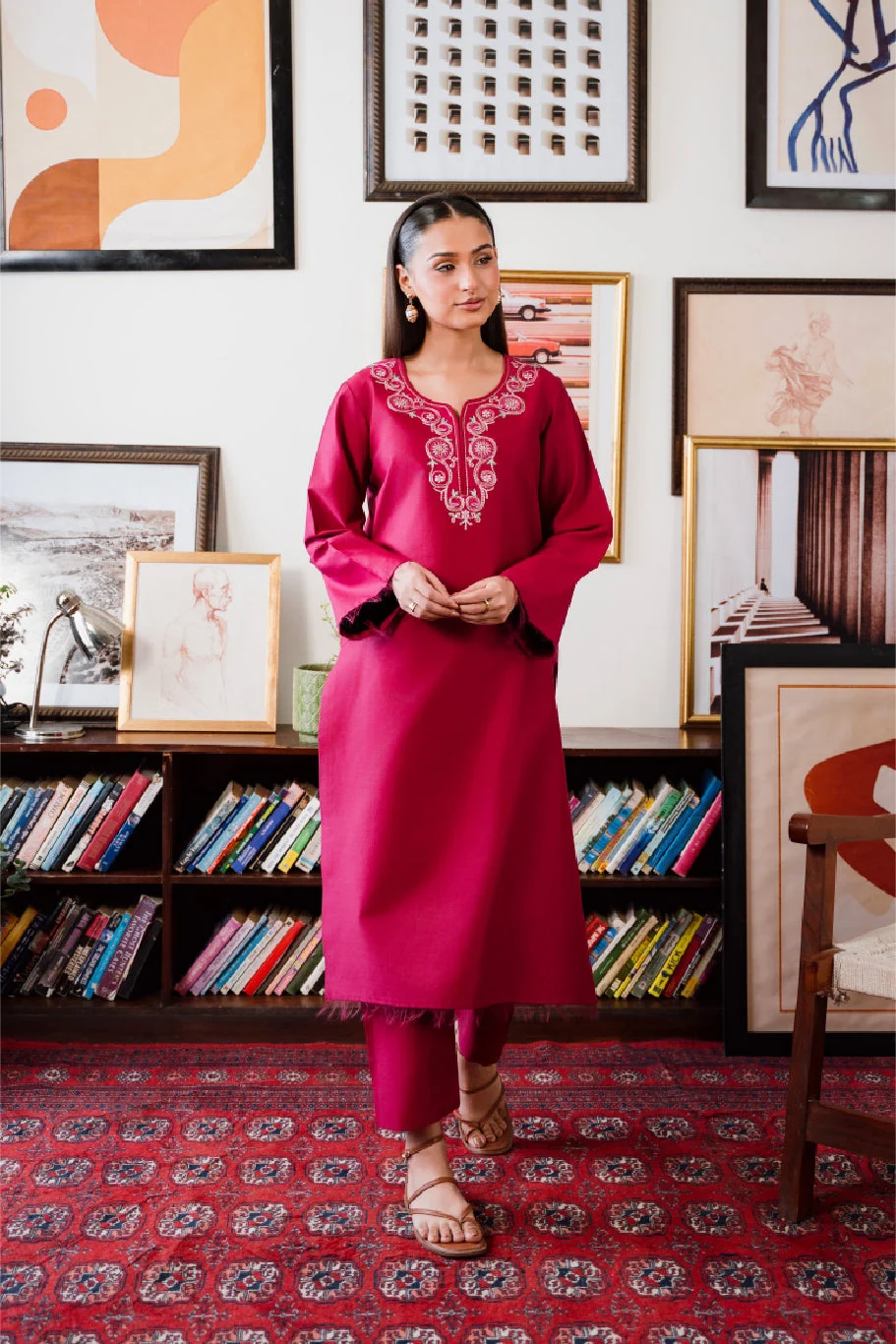 Fiora 2pc Stitched Embroidered - IRIS 8020