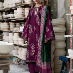 Lawn-3PC Embroidered Shirt With Digital Printed Jauqard Dupatta-5119