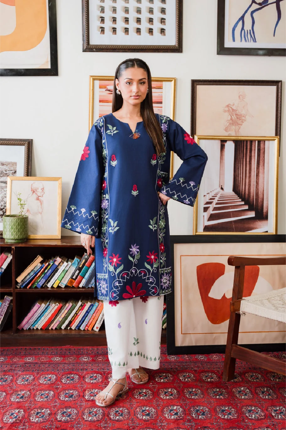 Fiora 2pc Stitched Embroidered – Sorel 8009