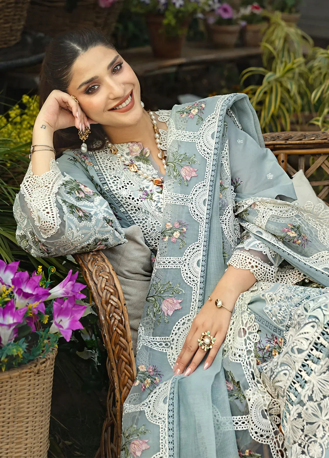 ELAF PREMIUM | Dhanak-3PC- 6324 - Image 3